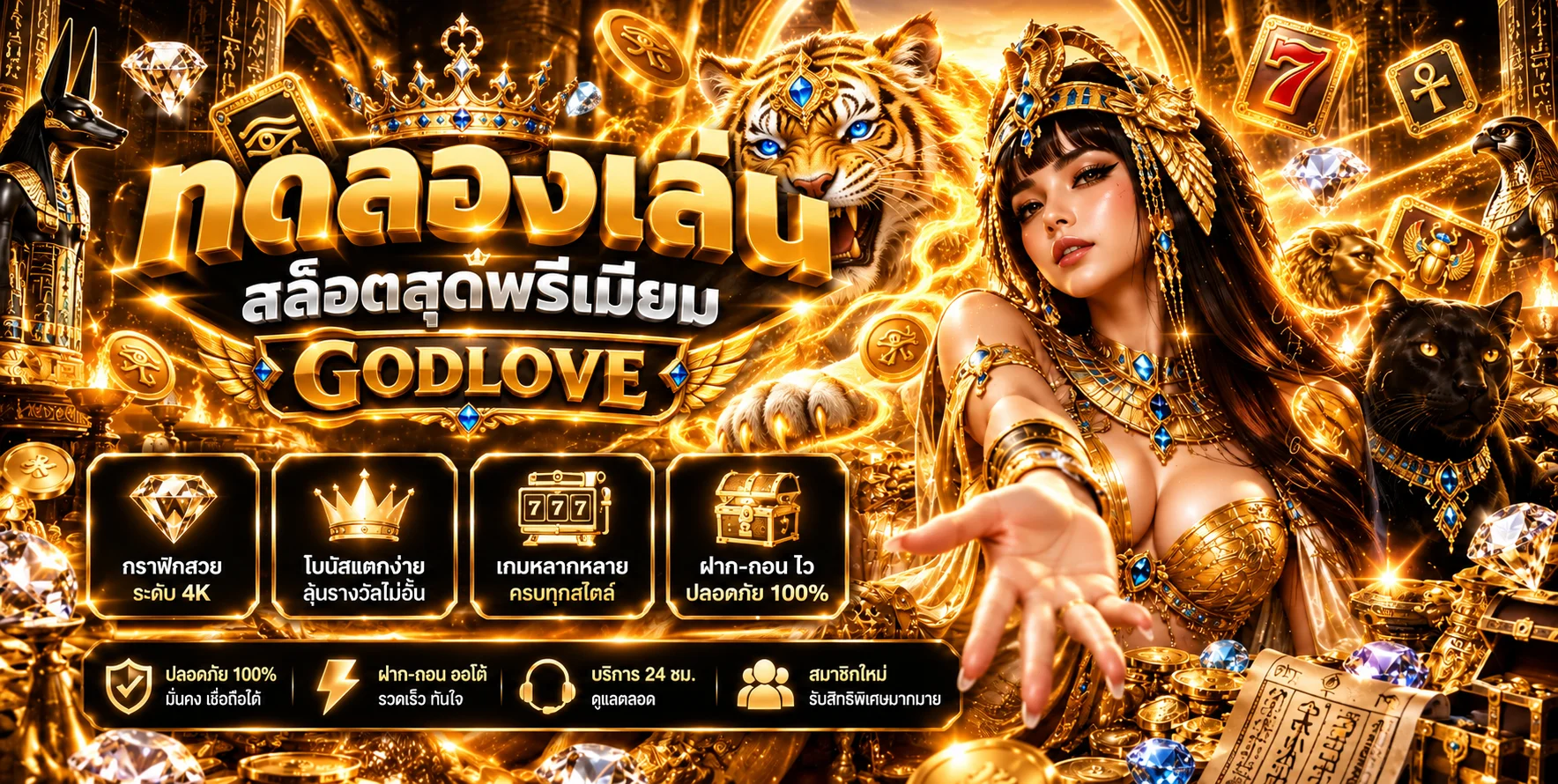 GODLOVE เว็บพนันออนไลน์ สล็อต บาคาร่า หวย ครบในเว็บเดียว